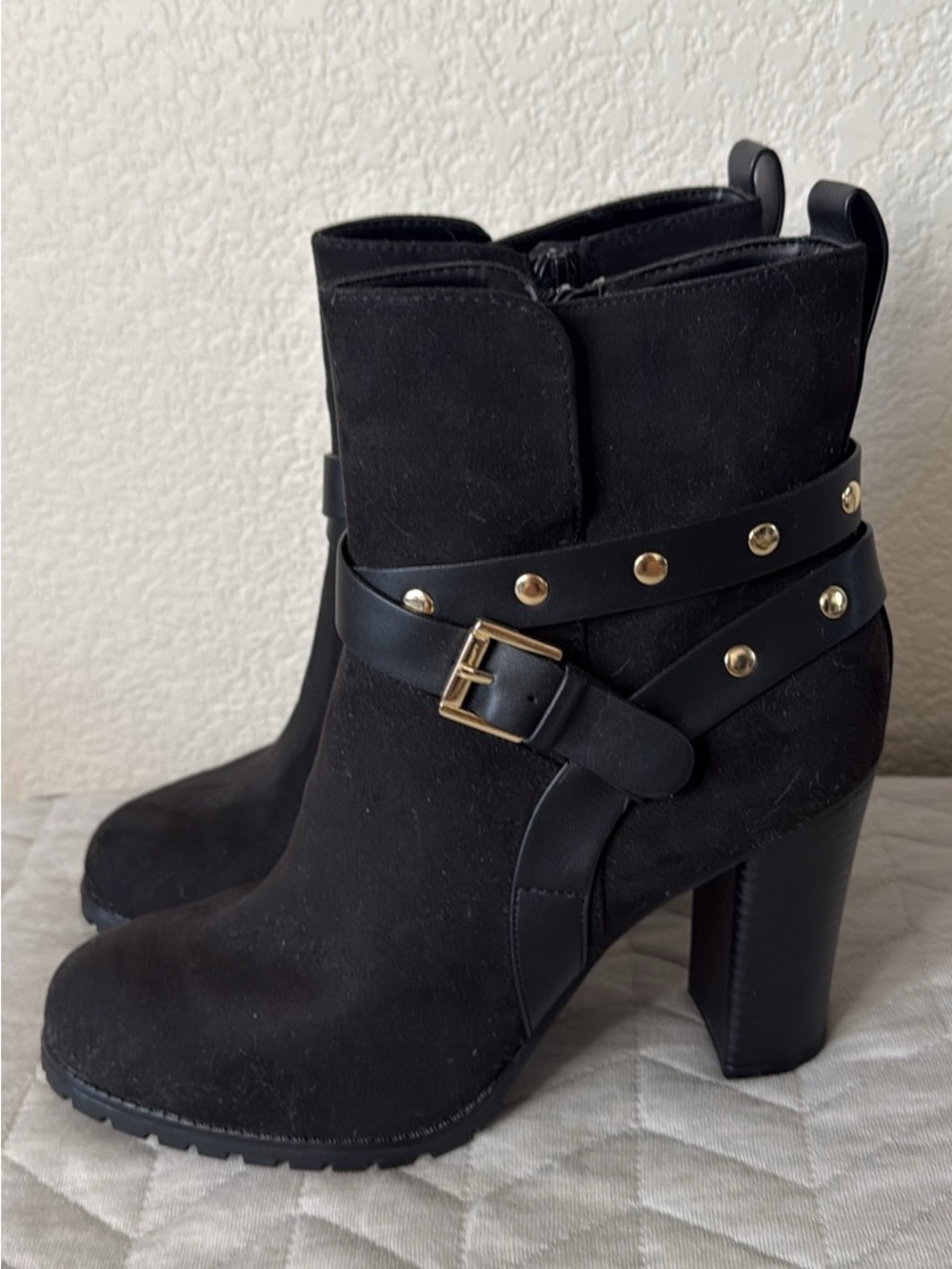 Apt 9 Black Studded Boots New Women’s 9.5